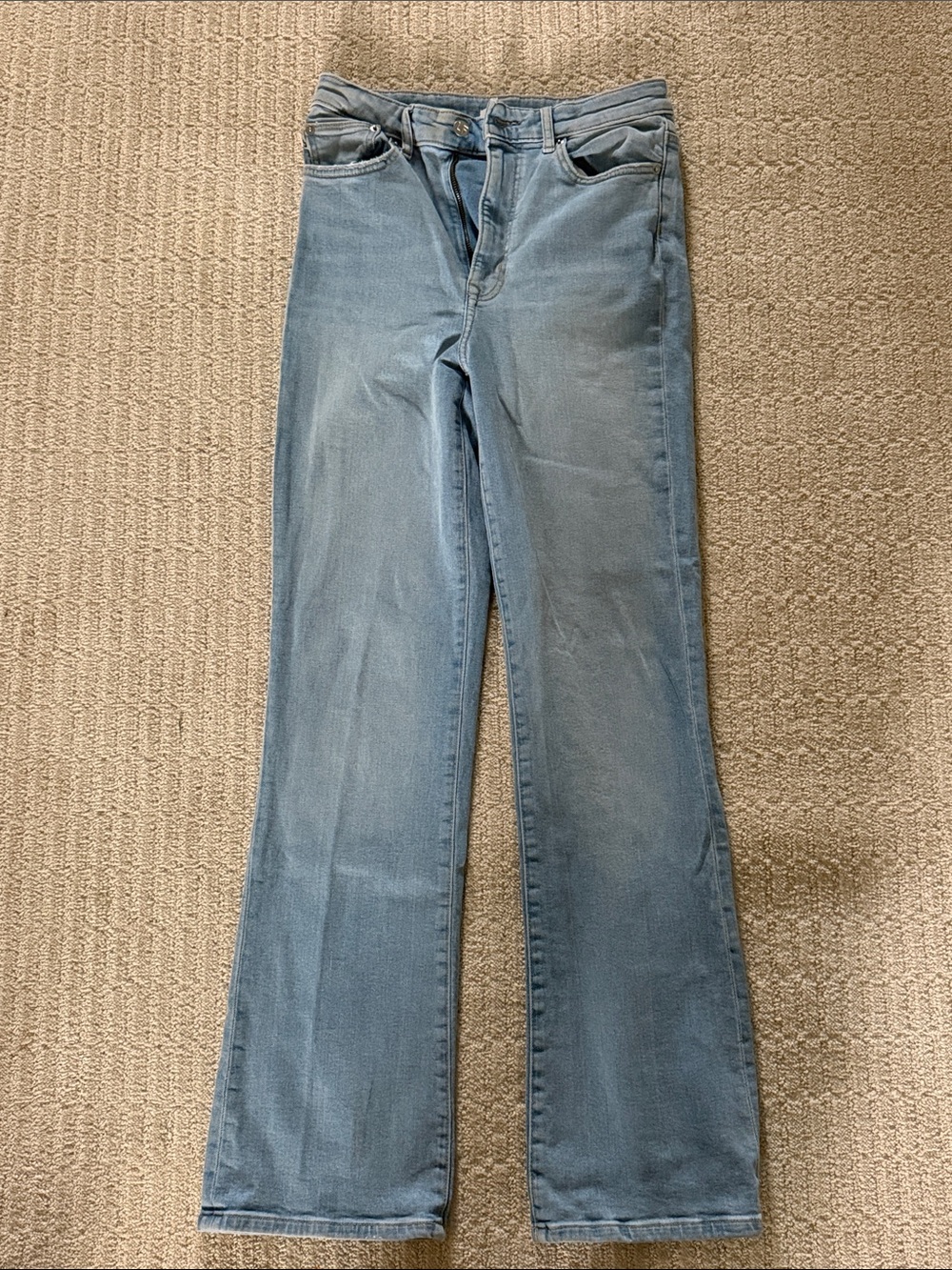 Lovers + Friends Light Blue Flare Jeans